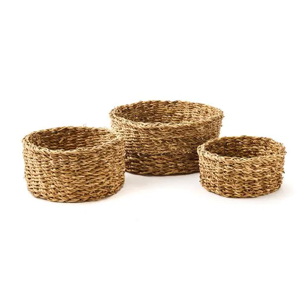 Seagrass Round basket 3 Piece/ Set [111-101]